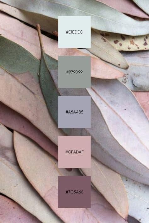 What Colors Go With Gray, April Color Palette, Relaxing Color Palette, Whimsical Color Palette, Feminine Color Palette, Color Design Inspiration, House Color Palettes, Color Schemes Colour Palettes, Color Palate