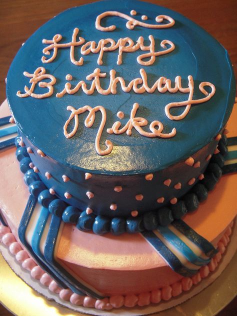 Cool design! Happy Birthday Mike, Happy Birthday Man, Birthday Signs, Happy Birthday Wishes Quotes, Happy Birthday Name, Birthday Wishes Quotes, Birthday Songs, Birthday Name, Cake Pictures