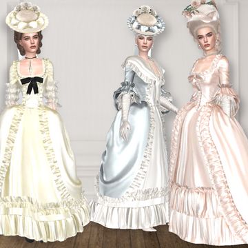 Sims 4 Cc Rocco, Sims 4 Cc Marie Antoinette, Bridgeton Sims 4 Cc, Sims 4 Rococo Hair, Sims 4 Cc Victorian Dress, Rococo Sims 4, Ts4 Royal Cc, Rococo Sims 4 Cc, Sims 4 18th Century