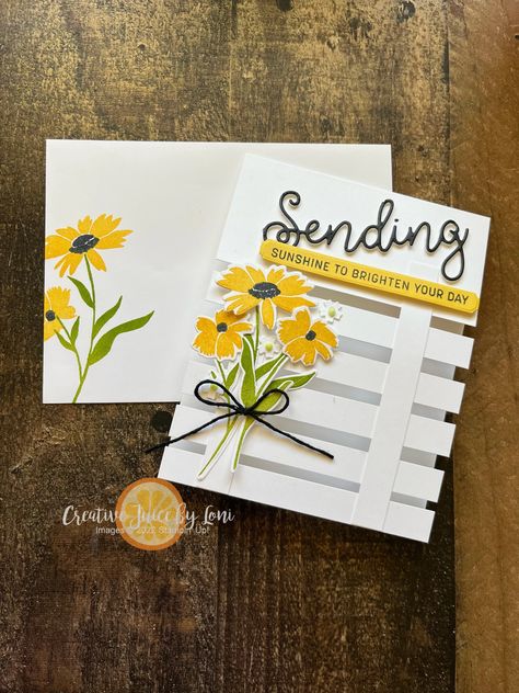 Fence Cards, Origami Basket, Diy Craft For Kids, Craft Ideas For Beginners, Sending Smiles, Stampin Up Birthday Cards, Creative Juice, Basket Making, Daisy Cards