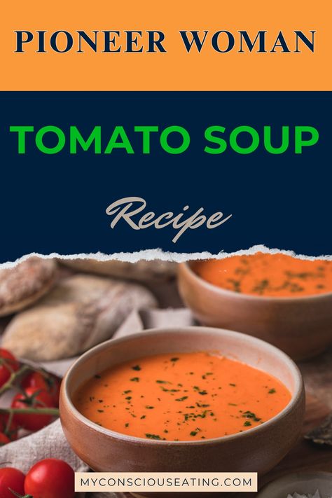 Tomato soup with a sprinkle of herbs Pioneer Woman Tomato Soup, Tomato Soup Recipe, Basil Soup, Chicken Base, Hearty Casseroles, Tomato Basil Soup, Pioneer Woman Recipes, Tomato Soup Recipes, Freezer Cooking