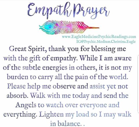 Christina eagles empath prayer Psychic Empath, Empath Traits, Empath Abilities, Free To Be Me, Intuitive Empath, Empath Protection, Prayer For Protection, Spiritual Prayers, Wiccan Spell Book