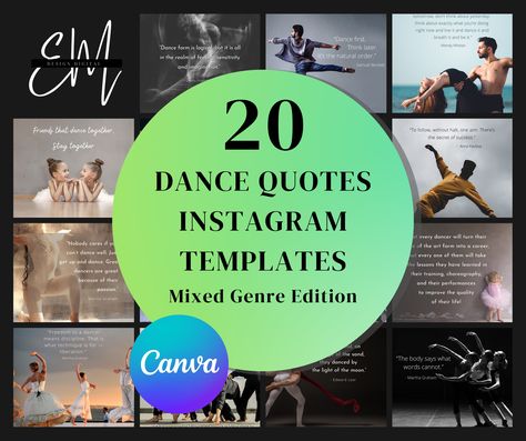 Excited to share this item from my #etsy shop: 20 Dance Quotes Instagram Post Template – Mixed Genre Edition Canva Social Media Post for Dance Studio, Dance Teachers, Studio Owners Laundry Icons, Studio Marketing, Dance Teachers, Digital Printer, Dance Teacher, Dance Quotes, Secret To Success, Dance Studio, Instagram Post Template