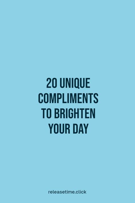 Need to uplift someone? Check out these 20 thoughtful and creative ways to compliment someone without talking about looks! From acknowledging their kindness to praising their talents, these compliments not only spread positivity but also strengthen your relationships. You'll find the perfect words to lighten the mood and show appreciation. Whether it's a friend, co-worker, or loved one, these compliments are sure to put a smile on their face and improve connection Teacher Compliments, Responses To Compliment, Non Physical Compliments, Compliments For Friends, One Word Compliments For Her, One Word Compliments, Smile Compliments, Compliments For Her, Funny Compliments