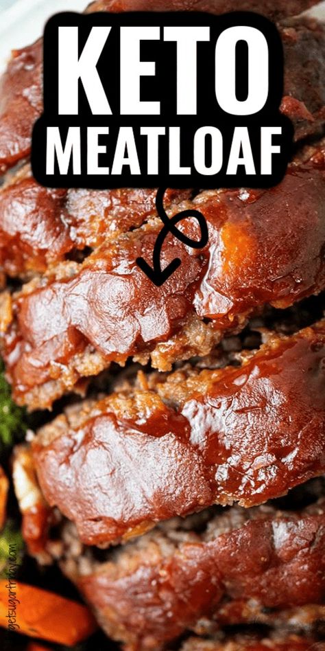 Comfort food gets a low carb makeover with this Keto Meatloaf recipe! Each tasty slice of this easy keto dinner recipe contains only 2g net carbs. Meatloaf Recipes Keto Low Carb, Best Keto Meatloaf Recipes, Keto Dinner With Hamburger, Low Carb Meatloaf Recipes Easy, Keto Meatloaf Recipes Easy, Hamburger Meat Carnivore Recipes, Carnivore Diet Meatloaf, Hamburger Carnivore Recipes, Carnivore Meatloaf Recipe