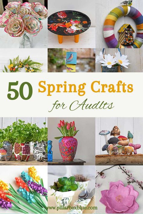 Dive into spring with our ultimate roundup of DIY projects for adults. Explore 50 ways to bring color, warmth, and personal touch to your home and garden this season. Each project is a step towards personalizing your space with the spirit of spring. Summer Adult Crafts, Fun Adult Crafts, March Crafts For Adults, Cool Crafts For Adults, Spring Crafts For Adults Diy, Spring Crafts For Adults, Spring Craft Ideas, Spring Diy Projects, Diy Projects For Adults