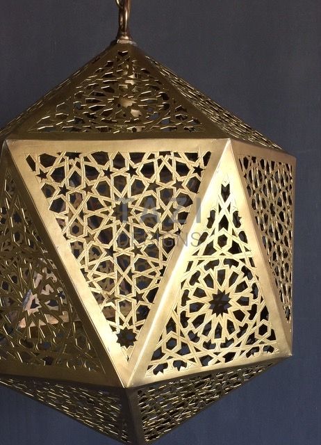 Tazi Designs Geometric Pendant Light Flip Tv, Movie Set Design, Gothic Style Home, Moroccan House, Metal Lamps, Moroccan Riad, Moroccan Chandelier, Moroccan Ceiling, Moroccan Pendant Light