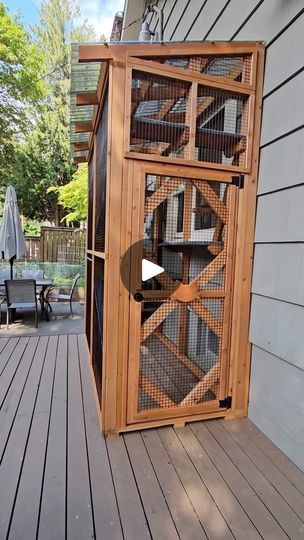 Catios Ideas For Cats, Catio Plans, Cat Patio, Cat Wall Furniture, Lean To, Cat Run, Pet Enclosure, Earth Wind, Cat Enclosure