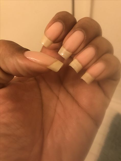 Ongles naturel Long Natural Nails, Natural Nail Designs, Tout Rose, Wedding Nails French, Creative Nail Designs, Nail Growth, Nails Only, Strong Nails, Square Acrylic Nails