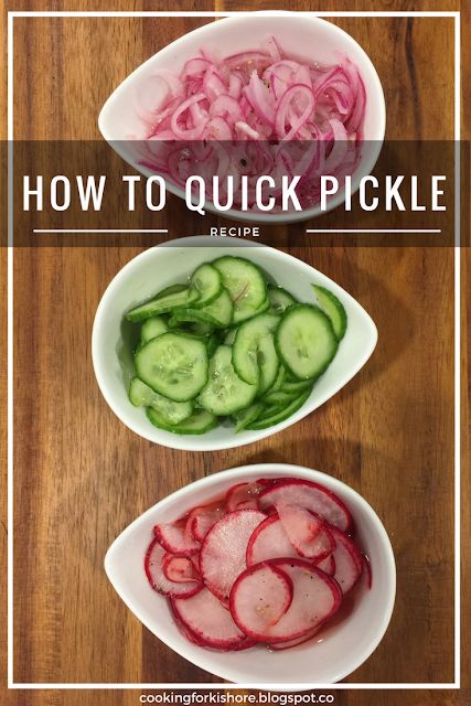 How to Tuesday: Quick Pickles How To Pickle Vegetables, Japanese Pickled Vegetables, Quick Pickle, Japanese Fermented Foods, How To Pickle Carrots Quick, Fast Pickled Cucumbers, Japanese Pickled Radish, How To Quick Pickle Any Vegetable, Turshi Pickled Vegetables