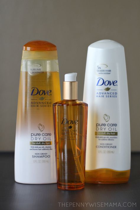 Get silkier hair with the Dove Pure Care Dry Oil Collection! #silkyhairdare #cg Dove Products Skin, Dove Skin Care, Dove Collection, Dove Hair Care, Dove Products, Dove Shampoo, Natural Facial Mask, Skincare Brush, Hair Growth Spray