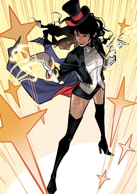 Zatanna Dc Comics Art, Zatanna Fanart, Zatanna Dc Comics, Dc Comics Women, Justice League Dark, Adventure Magazine, Dc Icons, Dc Super Hero Girls, Arte Dc Comics