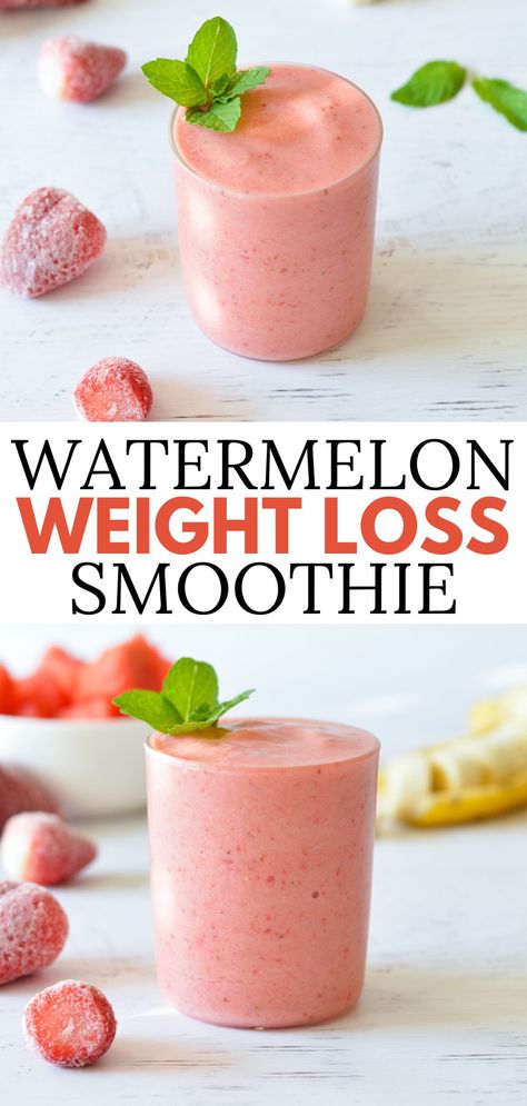 watermelon smoothie Healthy Watermelon Smoothie, Watermelon Smoothie Recipes, Low Calorie Smoothies, Watermelon Smoothie, Watermelon Drink, Smoothie Recipes Strawberry, Easy Healthy Smoothies, Smoothie Recipes Healthy Breakfast, Smoothie Drink Recipes