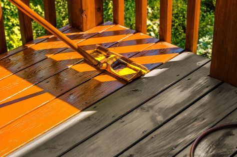 How To Restore a Weathered Deck: Steps and Tips - Bob Vila Basement Paint, Dusting Tips, German Smear, House Maintenance, Fence Installation, Backyard Fence, Sears Catalog, Bob Vila, Staining Deck