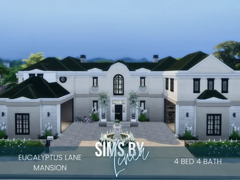 Sims 4 Mansion Download, Sims 4 Celebrity Mansion, Sims 4 Mansion Luxury, Sims 4 Modern Mansion, Sims 4 Luxury House, Sims Mansion, Sims 4 Mansion, No Cc Sims, Sims Apartment