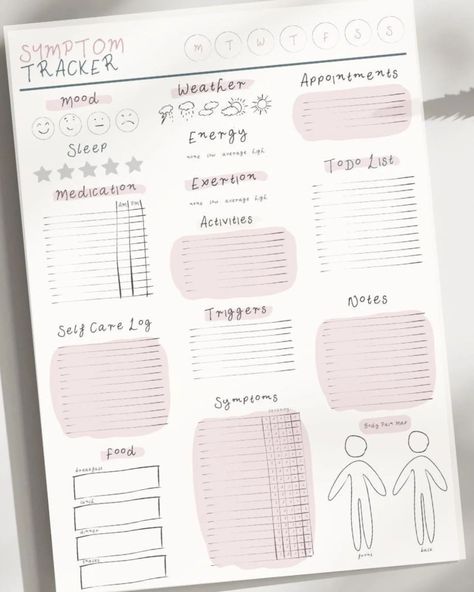 I made this little tracker sheet as I've been dealing with chronic pain and fatigue for a while now and wanted a creative way to see my patterns day to day. Tis available to download on Etsy @ monochromeline . https://monochromeline.etsy.com/listing/1807482390 . #chronicillness #chronicpain #chronicfatigue #spoonies #symptomtracker #healthtracker #dailyplanners #chronicillnessawareness #chronicillnesswarrior #chronicpainmanagement #fibromyalgia #cfsme #cfsrecovery#etsysellersuk #etsydigitald... Pain Tracker, Chronic Pain Management, Symptom Tracker, Journal Making, Health Tracker, Day To Day, Chronic Fatigue, To Day, Chronic Illness