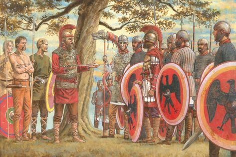 Greco Persian Wars, Warriors Illustration, Historical Warriors, Roman Warriors, Greek Warrior, Rome Antique, Ancient Warfare, Greek History, Byzantine Empire