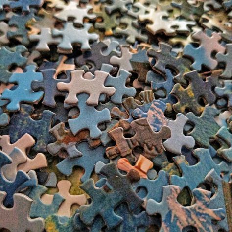 Hundreds of Jigsaw Puzzle Pieces by Andrew James Penniall Different Puzzle Pieces, Doing A Puzzle Aesthetic, Doing Puzzles Aesthetic, Puzzle Piece Aesthetic, Jigsaw Puzzles Aesthetic, Jigsaw Aesthetic, Jigsaw Puzzle Aesthetic, Puzzle Peice, Aesthetic Puzzle