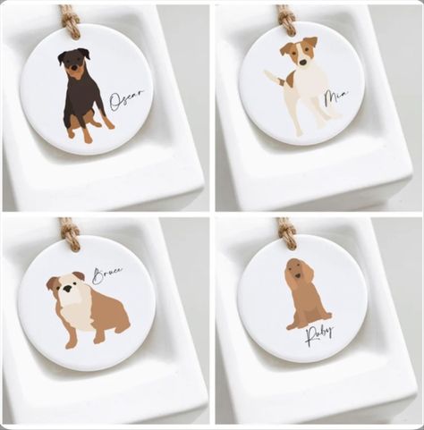 Dog Lover Gift Ideas, Dog Keepsake Ideas, Pet Ornaments Diy, Dog Gifts For People, Pet Ceramic, Dog Owner Gifts, Personalised Gift Ideas, Dog Keepsake, Pet Keepsake