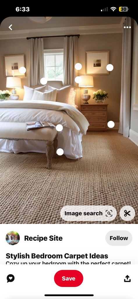 Brown Carpet Bedroom, Carpeted Bedroom, Cozy Fall Bedroom, Brown Carpet, Carpet Bedroom, Fall Bedroom, Boom Boom, Bed Styling, Bedroom Carpet