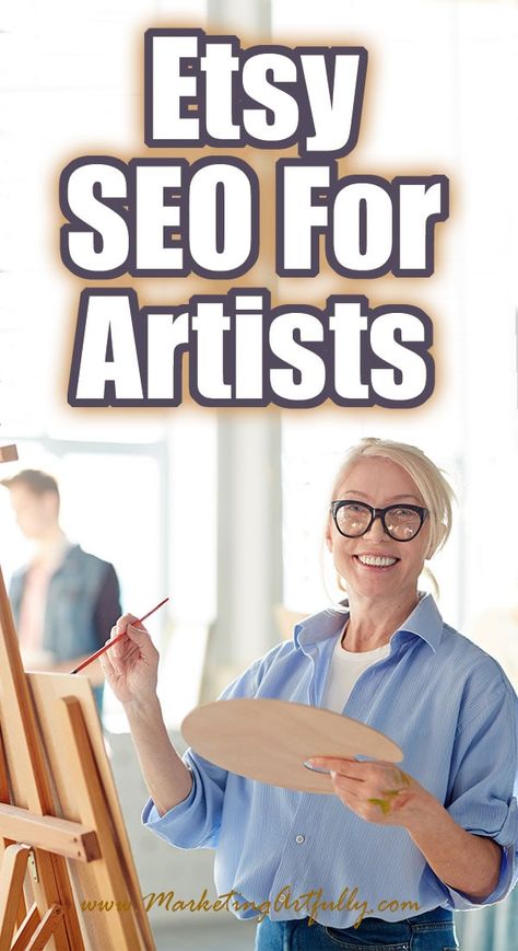 Etsy SEO For Artists... Easy tips and ideas for doing your Etsy SEO for your art. If all you want to do is paint or draw or sculpt, not do computer work, this post will help you learn to do your listings fast! Great for helping Etsy shop owners who are artists or creative types sell their artwork. #etsyseller #etsyshop Starting An Etsy Business, Seller Tips, Art Biz, Computer Work, Dream Painting, Etsy Marketing, Marketing Concept, Etsy Success, Etsy Seo