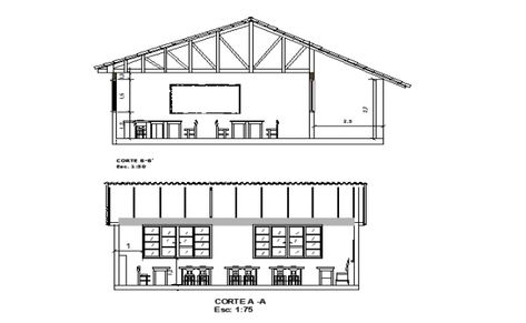 Sectional Elevation, Cafeteria Plan, Elevation Details, Plan And Elevation, Cafe Seating, Drawing Block, Sketches Simple, Interior Designing, Autocad Drawing