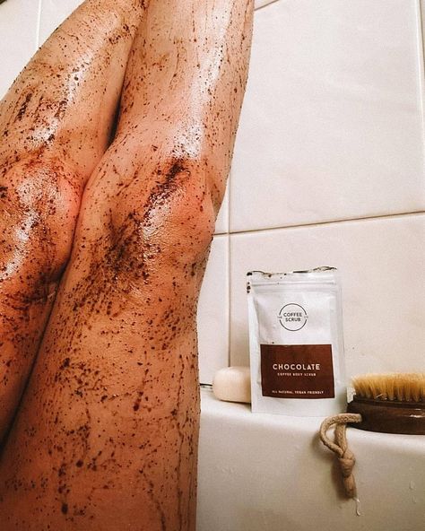 Coffee Body Scrub Aesthetic, Scrub Pictures, Chocolate Scrub, Skincare Photos, Miniature Chocolate, Coffee Product, Coffee Scrubs, Vision 2025, Coffee Soap