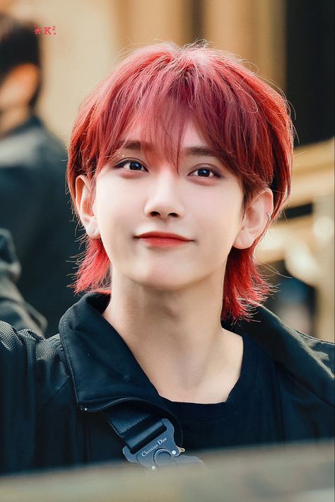 Joshua Red Hair, My Love Photo, Jisoo Seventeen, Korean Hair Color, Seventeen Joshua, Vernon Chwe, Won Woo, Seventeen Going Seventeen, Hong Jisoo