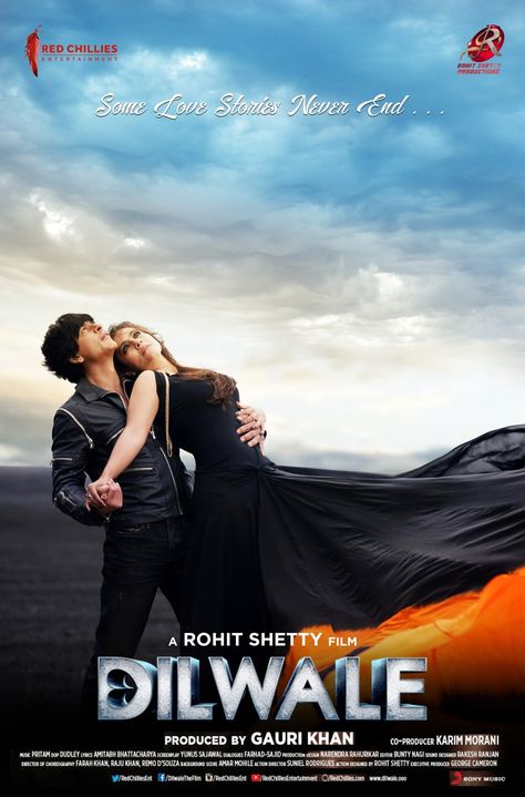 Dilwale (2015) Dilwale 2015, Shahrukh Khan And Kajol, Old Bollywood Movies, Last Tango In Paris, India Poster, Rohit Shetty, Falling For Someone, Film Archive, A New Beginning