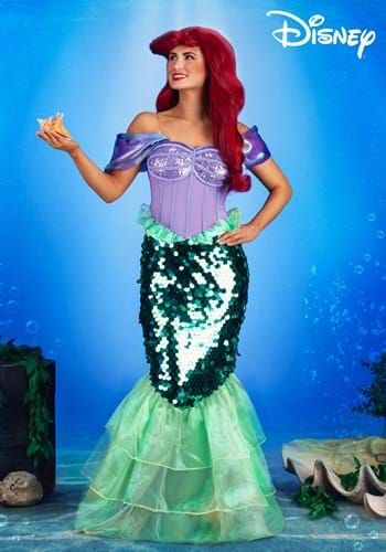 Girls Princess Costumes & Dresses for Women | HalloweenCostumes.com Ariel Mermaid Costume, Pink Princess Costume, Adult Princess Costume, Princess Costumes For Girls, Mermaid Tail Skirt, Elizabethan Costume, Fairy Princess Costume, Ariel Costumes, Rapunzel Costume