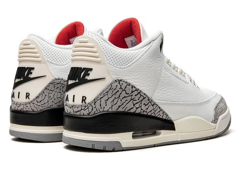 Jordan 3 White Cement Reimagined, White Cement Reimagined, Jordan 3 White Cement, Air Logo, Adidas Sl 72, Nike X Travis Scott, All Jordans, White Cement, Jordan 3 Retro