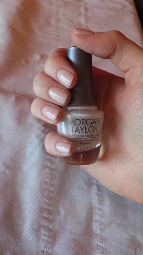 Beautifully Manicured using Morgan Taylor polish 'In The Nude'. Nail Palette, Rescue Beauty Lounge, Morgan Taylor Nail Polish, Taylor Nails, Caviar Nails, Essie Polish, Bridesmaids Shoes, Nude Polish, Morgan Taylor