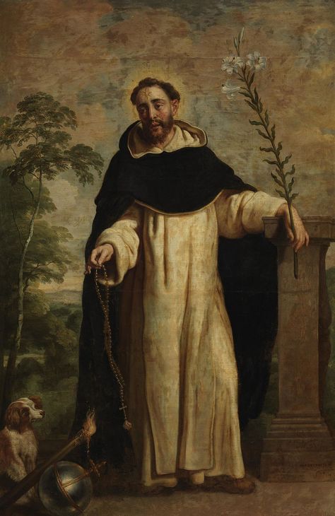 17th Century Paintings, St Dominic, Saint Dominic, Catholic Pictures, San Domenico, Jesus Mary And Joseph, Catholic Images, Religious Paintings, San Francesco