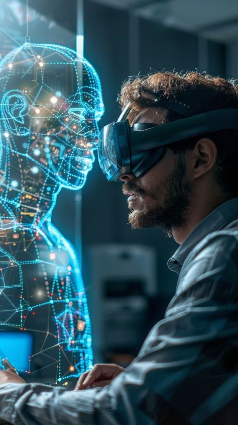 Futuristic Setting, Hologram Images, Funny Inventions, Hologram Technology, Virtual Reality Goggles, Mad Scientists, Technology Posters, Unusual Facts, Virtual Reality Technology