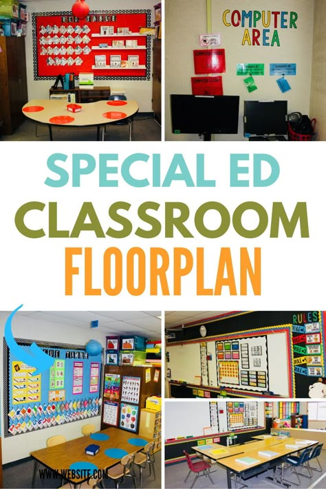 Create a classroom environment that supports every student's journey with our guide to setting up a special education floor plan. From alternative seating to assistive technology, find inspiration and insights to optimize your space. Start planning for success today! Special Education Classroom Floor Plan, Special Ed Resource Classroom, Special Education Group Activities, Special Education Room Set Up, Self Contained Classroom Layout, Paraprofessional Desk Area, Vocational Classroom Setup, Emotional Support Classroom Set Up, Sdc Classroom Set Up