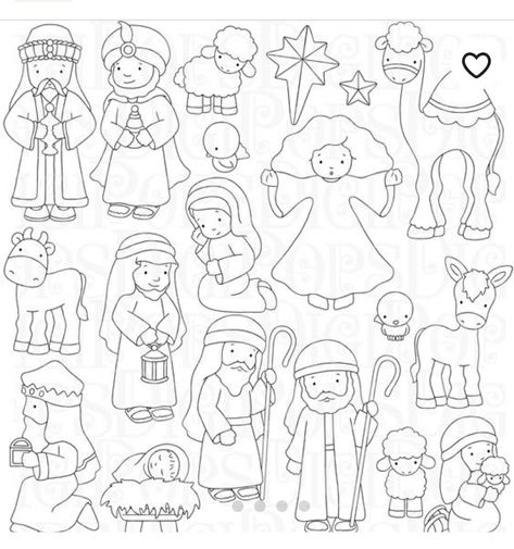 Nativity Coloring Pages, Nativity Crafts, Bible Crafts, Christmas Coloring Pages, Christmas Nativity, Baby Jesus, Christmas Advent, Nativity Scene, Nativity Set