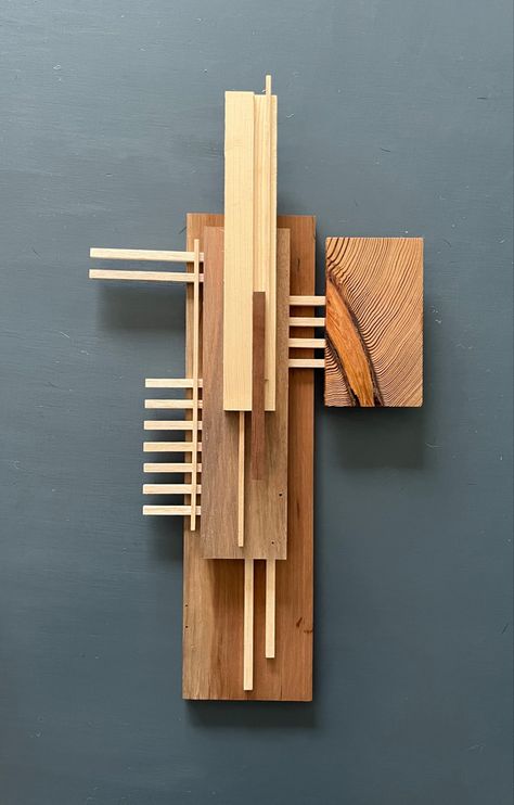 Geometric Wood Sculpture, Abstract Wood Art, Sculpture Design, Scrap Wood Art, Wood Wall Design, Abstract Art Images, Wood Artwork, Wood Wall Sculpture, Wood Wall Art Diy