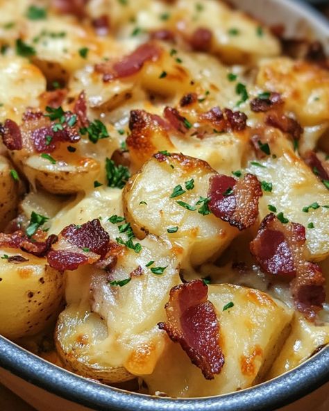 These Mississippi Mud Potatoes are a hearty and delicious dish, perfect for any occasion with their creamy, cheesy, and bacon-filled goodness! 🥔✨ Ingredients - 6 cups potatoes, peeled and diced 🥔 - 1 cup cheddar cheese, shredded 🧀 - 3/4 cup mayonnaise 🥄 - 1 cup bacon, cooked and crumbled 🥓 - 3 teaspoons garlic, minced 🧄 - 1/2 cup onion, chopped 🧅 Directions 1. Preheat your oven to 350°F (175°C). 2. Boil the diced potatoes in salted water until tender, about 10-15 minutes. Drain and... Mississippi Mud Potatoes, Quick Potato Recipes, Bacon Potato, Mississippi Mud, Vegetable Side Dishes Recipes, Potato Recipes Side Dishes, Diced Potatoes, Potato Side Dishes, Potato Dishes