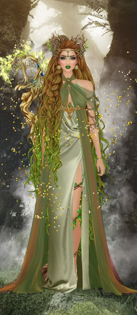 Goddess Costume Diy, Demeter Greek Goddess, Greek Mythology Costumes, Mythology Costumes, Egypt Goddess, Mother Nature Costume, Goddess Halloween, Fairy Costume Diy, Gaia Goddess