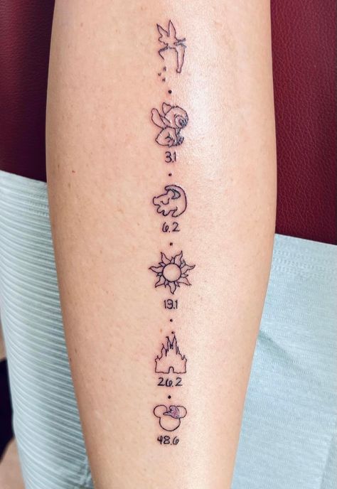 Small Stitch Tattoo Outline, Disney Charm Tattoo, Disney Tattoos Black And White, Disney Spine Tattoo, Disney Glitter Tattoo, Disney Brave Tattoo, Fine Line Disney Tattoo, Minimal Disney Tattoo, Tattoo Ideas Female Disney