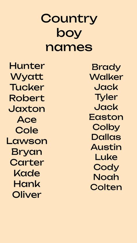 Country Kid Names, Cowboy Baby Names, Country Baby Boy Names, Western Baby Names, Country Boy Names, Country Baby Names, Country Baby Boy, Southern Baby Names, Names For Boys List