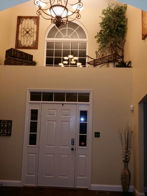 Foyer Window Ledge Decor, High Shelf Decor, Foyer Window, Window Ledge Decor, Wall Niche Ideas, Ledge Decor, High Shelf, Niche Ideas, Window Ledge