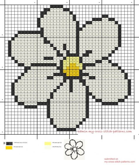 small white daisy cross stitch pattern 38x39 4 dmc threads (click to view) Daisy Cross Stitch Pattern, Daisy Cross Stitch, Nature Cross Stitch, Small Cross Stitch, Tapestry Crochet Patterns, Pola Kristik, Cross Stitch Patterns Flowers, Mini Cross Stitch, Pixel Pattern