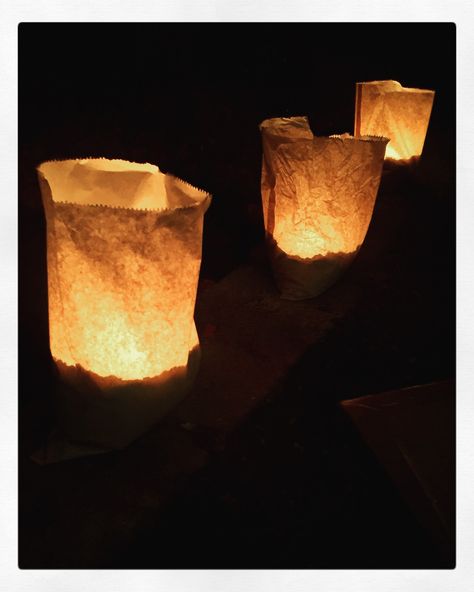 Paper Bag Candles, Listening Lounge, Paper Bag Lanterns, Halloween Disco, Paper Bag Flowers, Path Lighting, Wedding Fairytale, Battery Tea Lights, Sand Candles