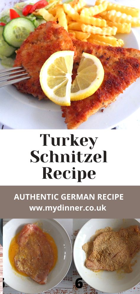 Schnitzel Sauce, Turkey Schnitzel Recipes, Pork Snitzel, German Pork Schnitzel, How To Make Schnitzel, Beef Cheeks Recipe, Turkey Schnitzel, German Schnitzel, Best German Food