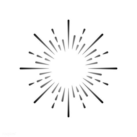 Explosion Design, Radial Background, Firework Explosion, Dot Painting Tools, P Tattoo, Sun Tattoo Designs, Sun Burst, Black And Black, Sun Tattoos