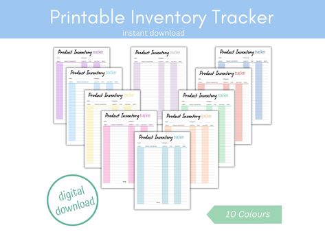 Transform your organisational routine with our Printable Inventory Checklist! This instant download is your go-to solution for taming the chaos and streamlining your inventory management. Whether you're a small business owner, a home organiser, or a craft enthusiast, this checklist has been crafted to meet your needs. It's a versatile tool, available in standard A4, A5 and US Letter sizes, ensuring compatibility with any printer. Our Printable Inventory Checklist offers a simple, yet sophisticated layout that's user-friendly, allowing you to track your stock effectively and effortlessly.  It is perfect for keeping track of supplies, from office essentials to household items and craft materials. Inventory Checklist, Inventory Sheet, Inventory Printable, Inventory Template, Inventory Tracker, Product Inventory, Pantry Inventory, Inventory Management, Improve Productivity