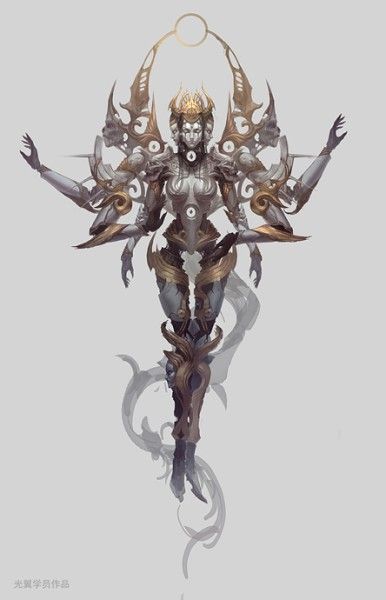 Golden Empire, Poses References, Angels And Demons, Arte Fantasy, 판타지 아트, Sci Fi Fantasy, Creature Design, Zbrush, Fantasy World