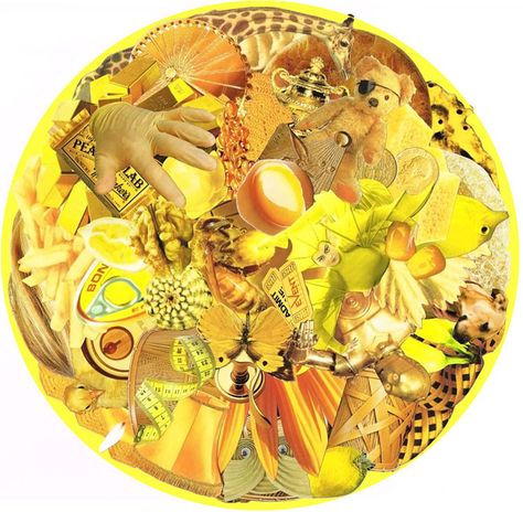 Kare Grayson MFA. Yellow Mandala paper collage photo print. Also available as mounted round. Collage Mandala, Mandala Collage, Mosaic Mandala, Yellow Mandala, Artisan Decor, Mixed Art, Abstract Drawings, Craft Studio, Lemon Drop