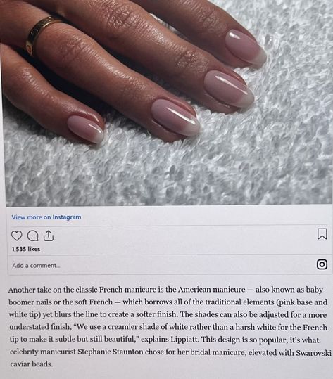 Vanilla French Tip Nails, Soft White French Tip Nails, American Tip Nails, American French Manicure, American Manicure Nails, American Manicure, Biab Nails, Baby Boomers Nails, White French Tip